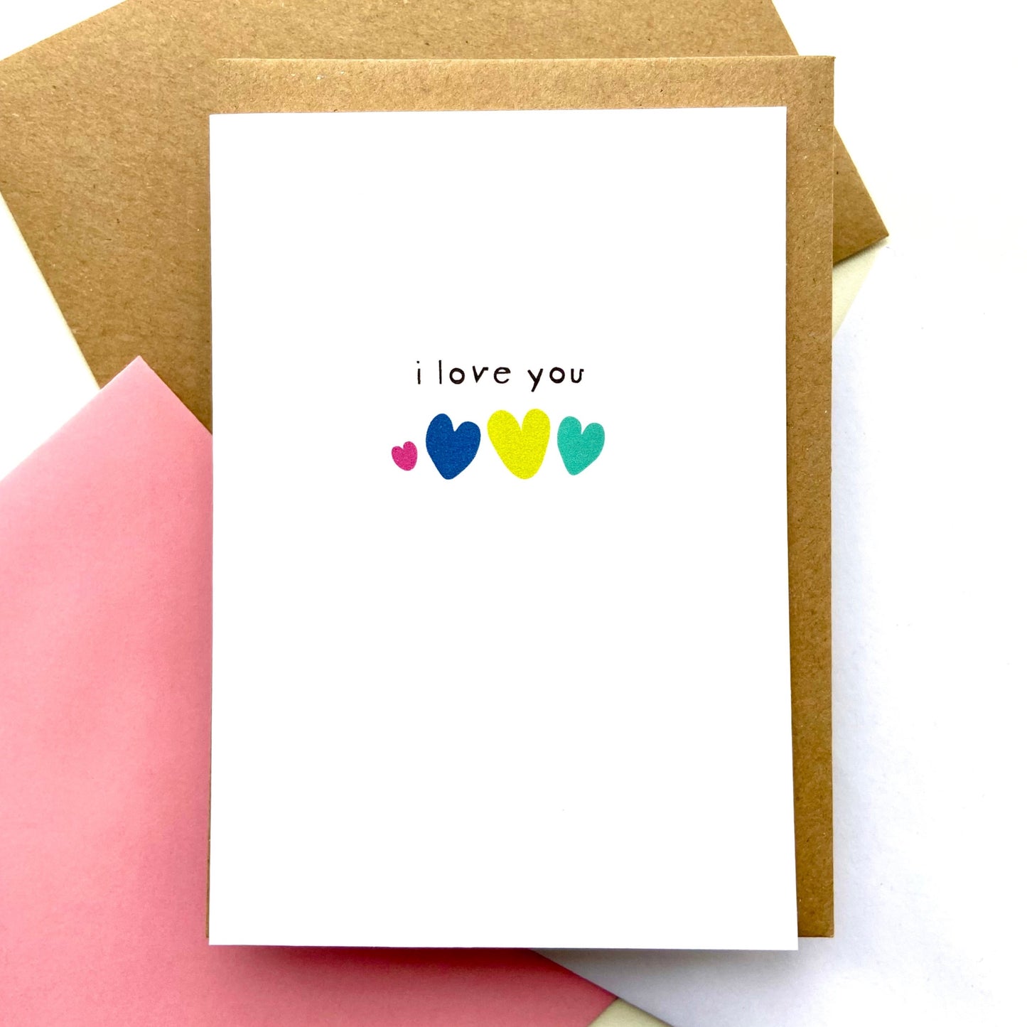 I Love You Hearts Card