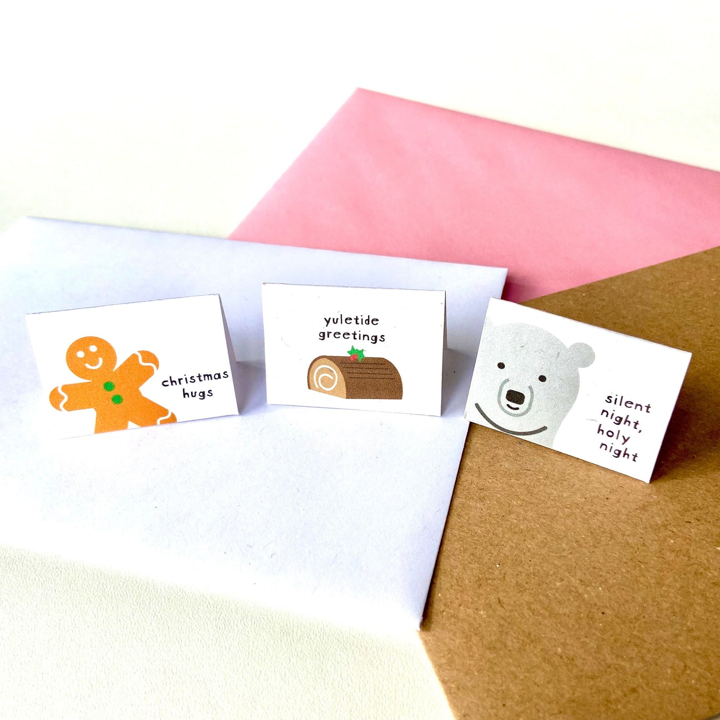 Tiny Gingerbread Person Christmas Card