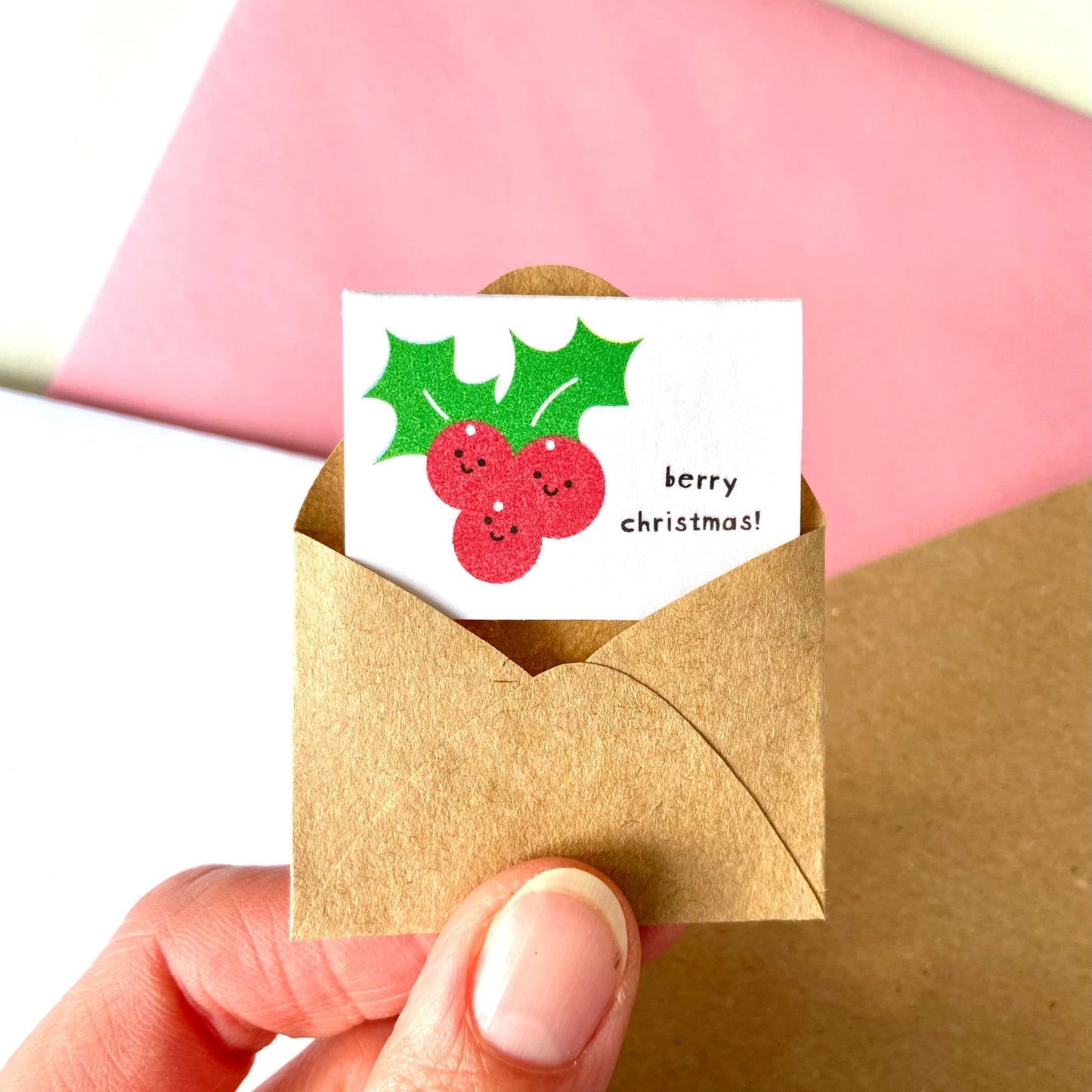 Tiny Christmas Card Set - Baubles/Holly/Dove
