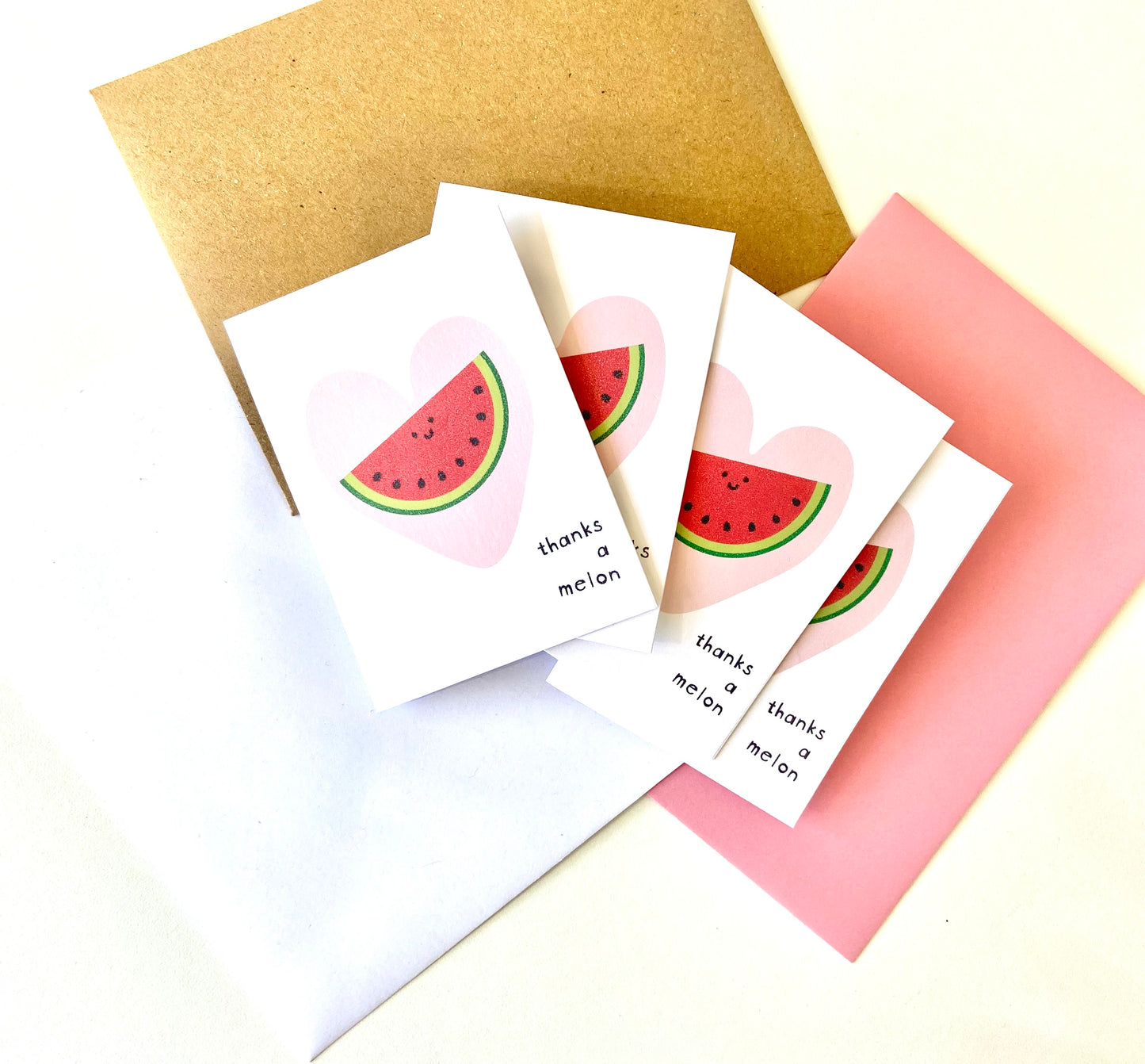 Thanks A Melon Mini Notecard Set