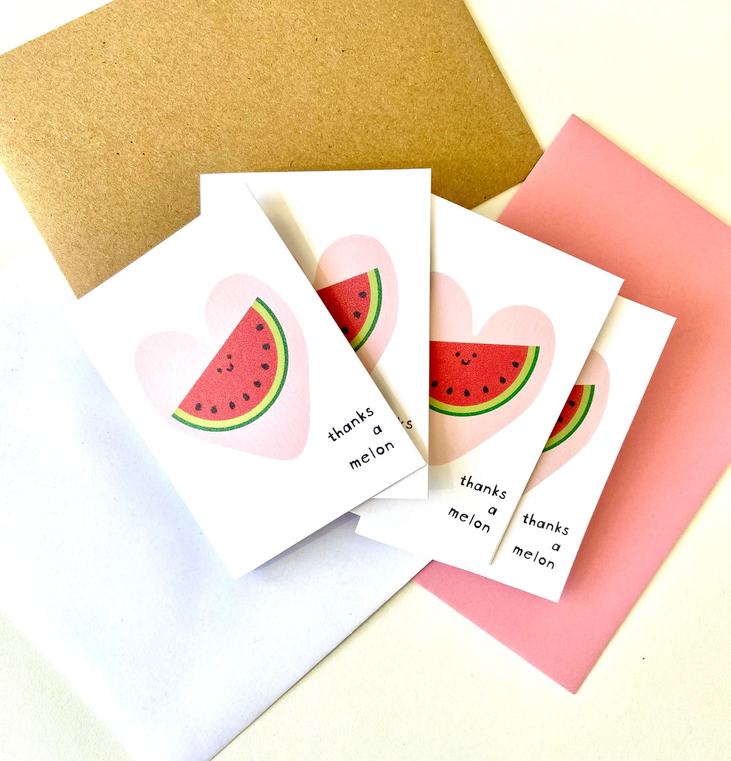 Thanks A Melon Mini Notecard Set