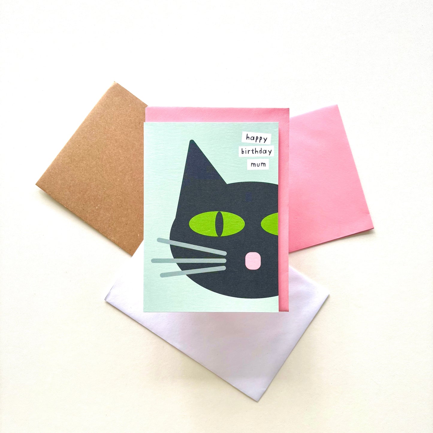 Happy Birthday Mum Cat Card