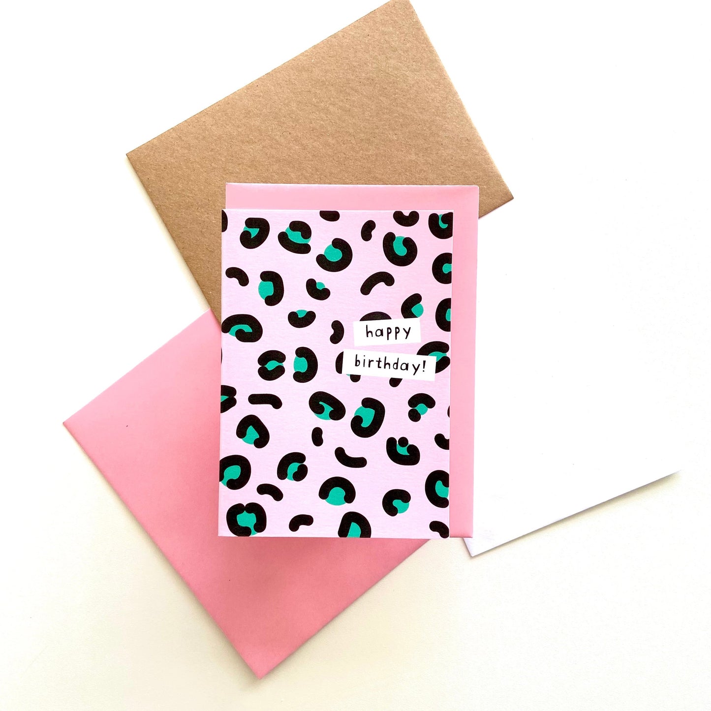 Leopard Print Birthday Card