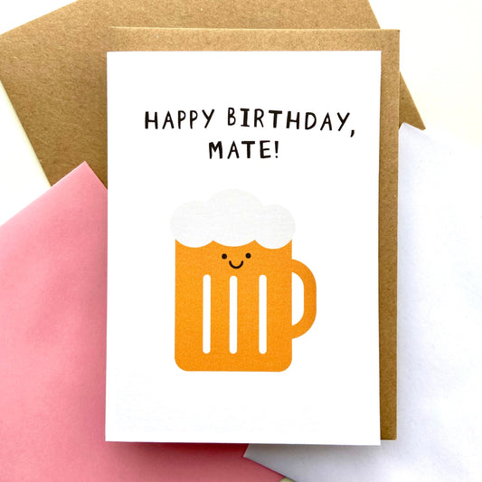 Happy Birthday Mate Card