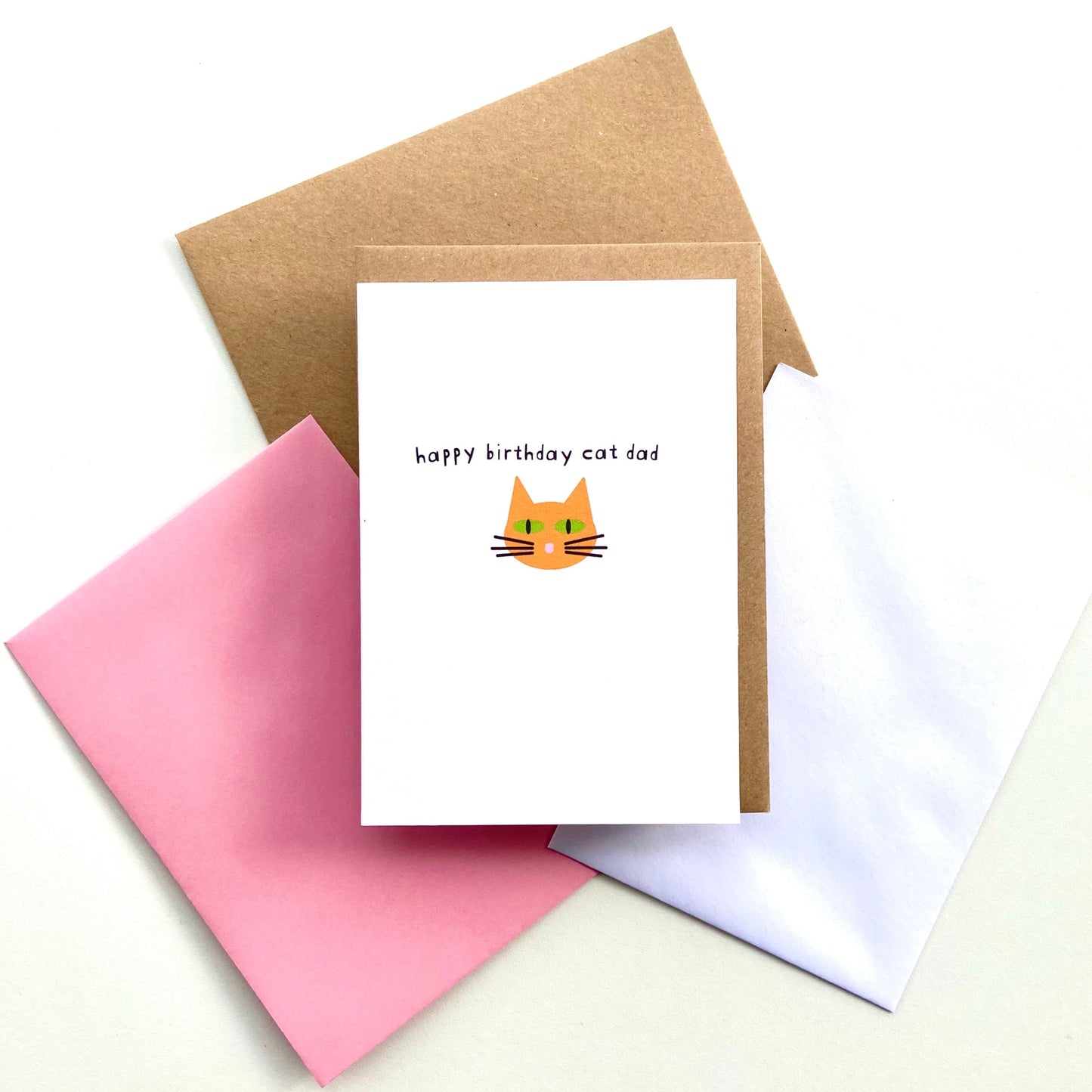 Happy Birthday Cat Dad Card