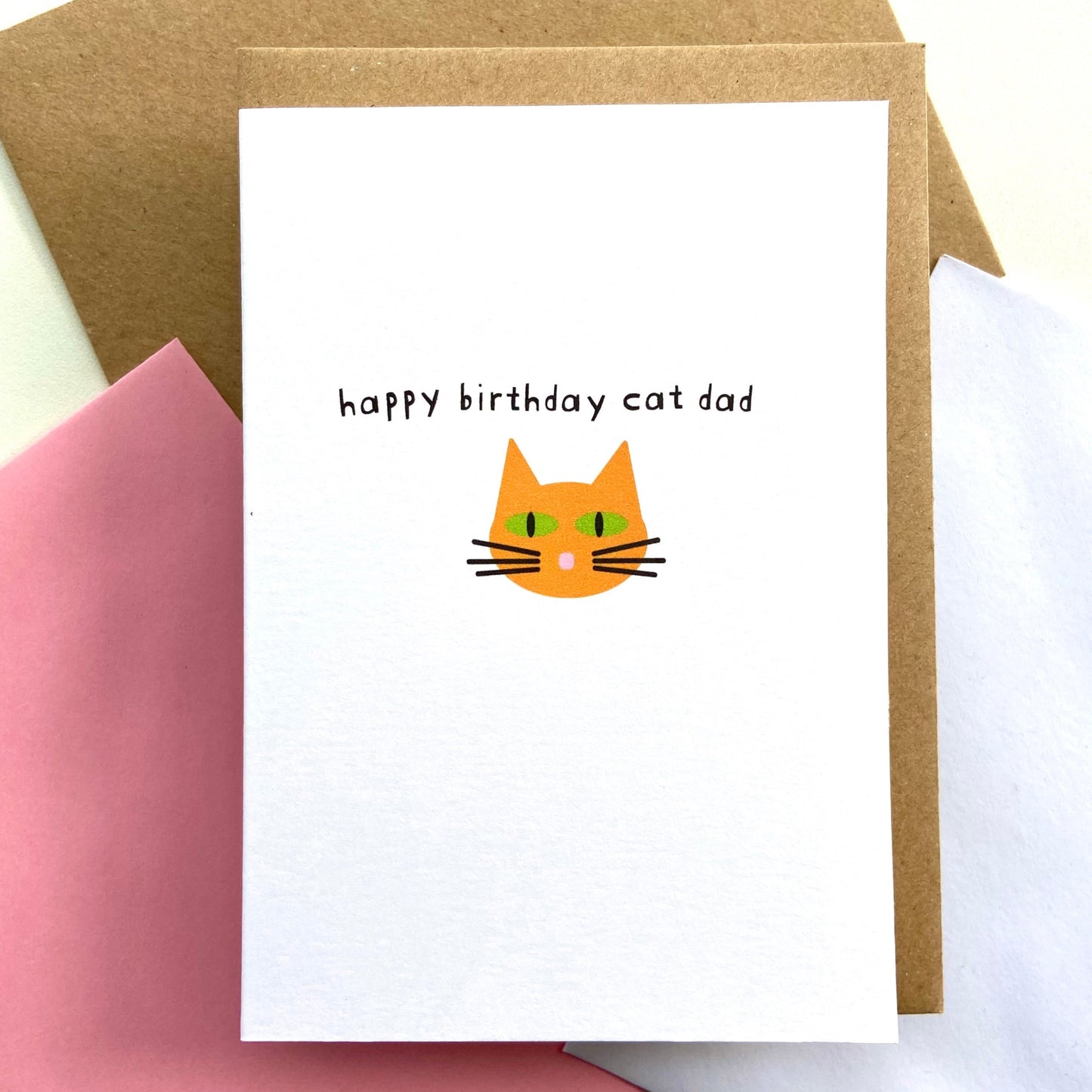 Happy Birthday Cat Dad Card