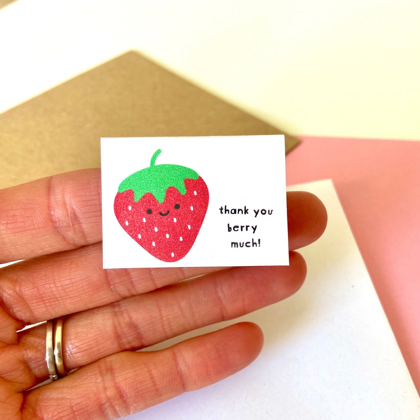 Tiny Thank You Berry Much Notecard Set