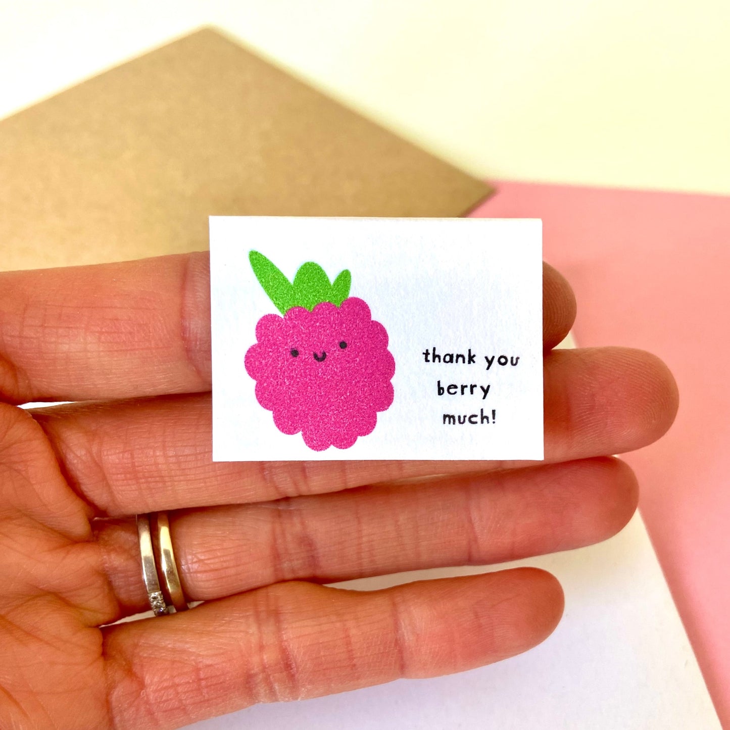 Tiny Thank You Berry Much Notecard Set