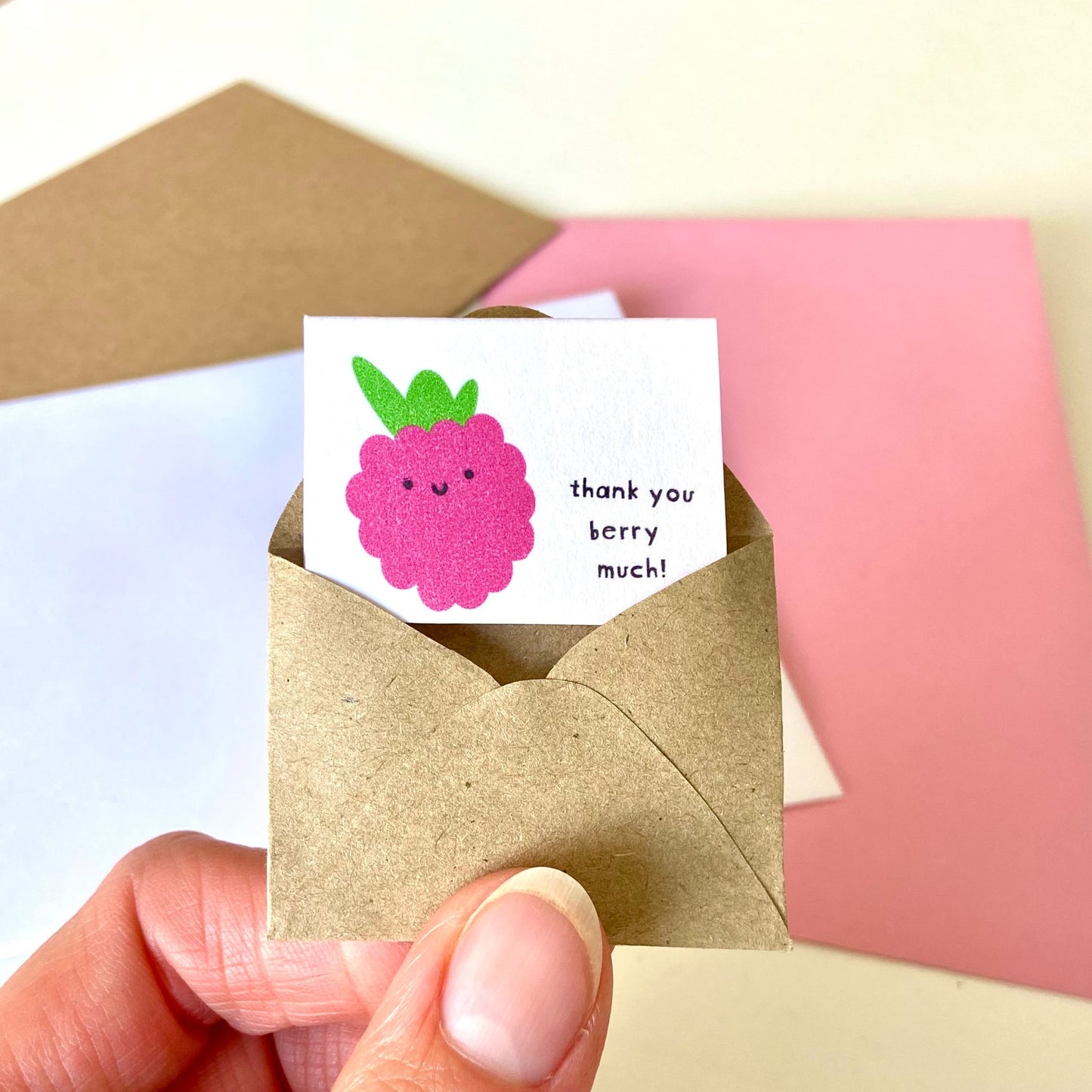 Tiny Thank You Berry Much Notecard Set