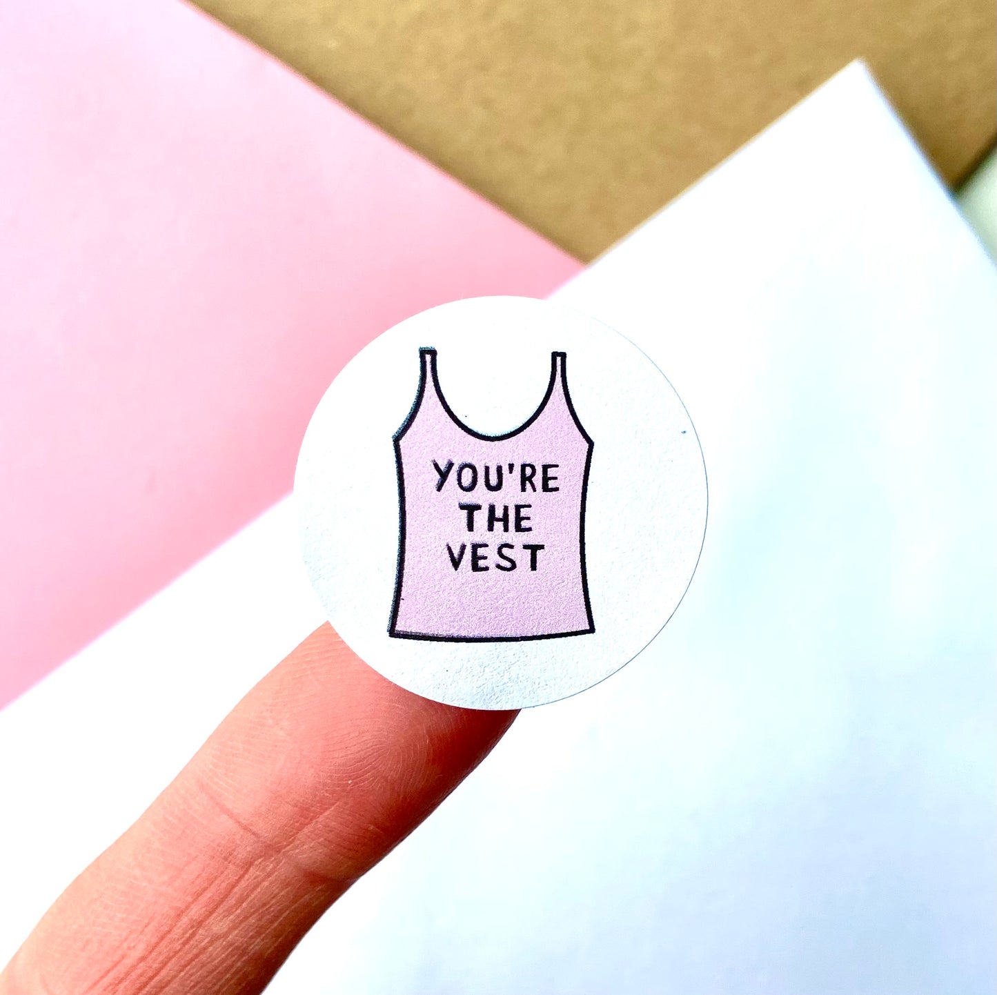 30mm You're The Vest Stickers