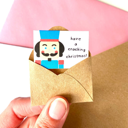 Tiny Nutcracker Christmas Card