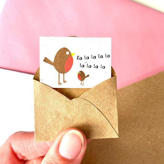 Tiny Robins Christmas Card