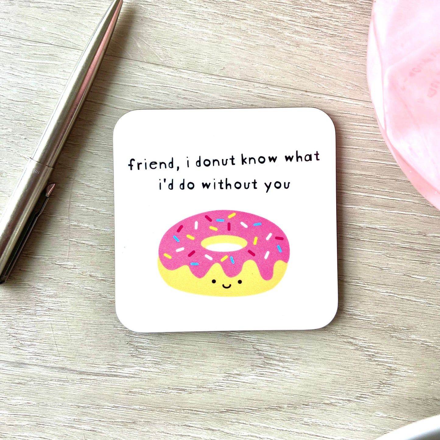 Best Friend Donut Coaster