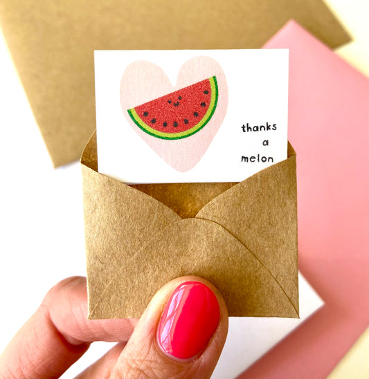 Tiny Thanks A Melon Card