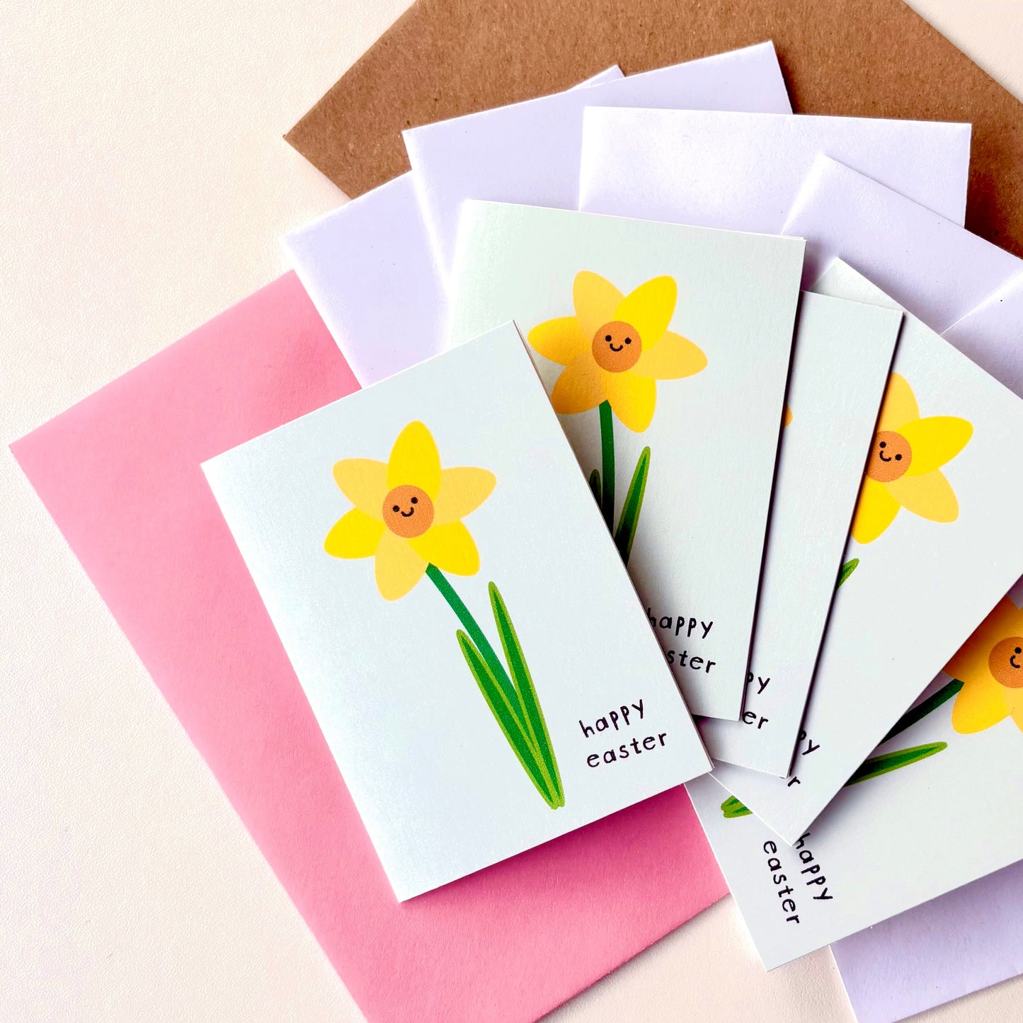 Daffodil Mini Easter Cards Set