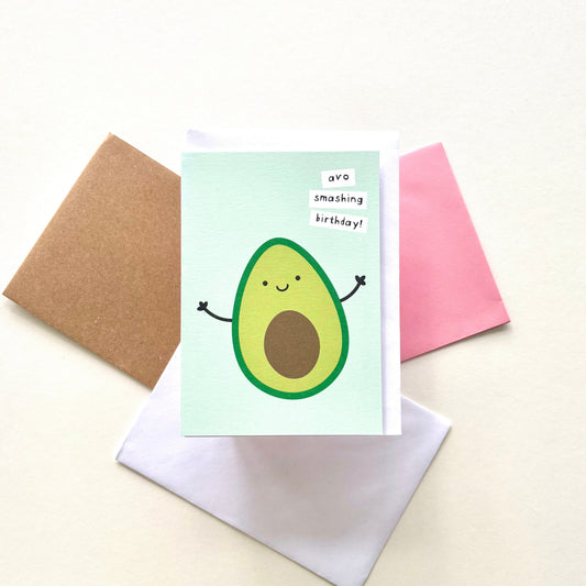 Avo Smashing Birthday Card