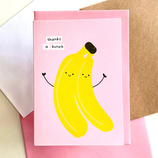 Thanks A Bunch Thank You Card