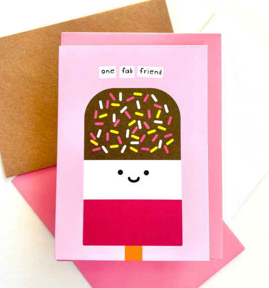 One Fab Friend Card