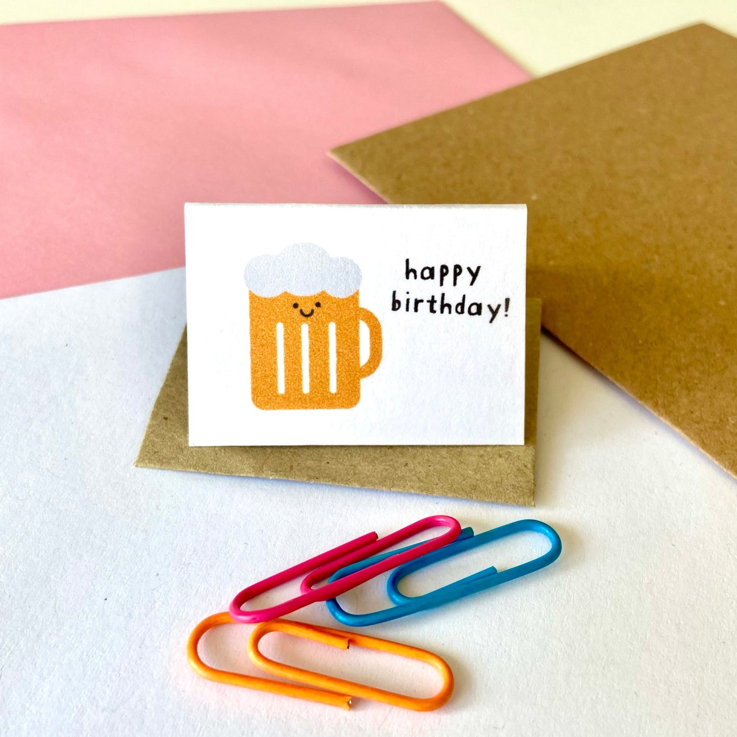 Tiny Beer Birthday Card