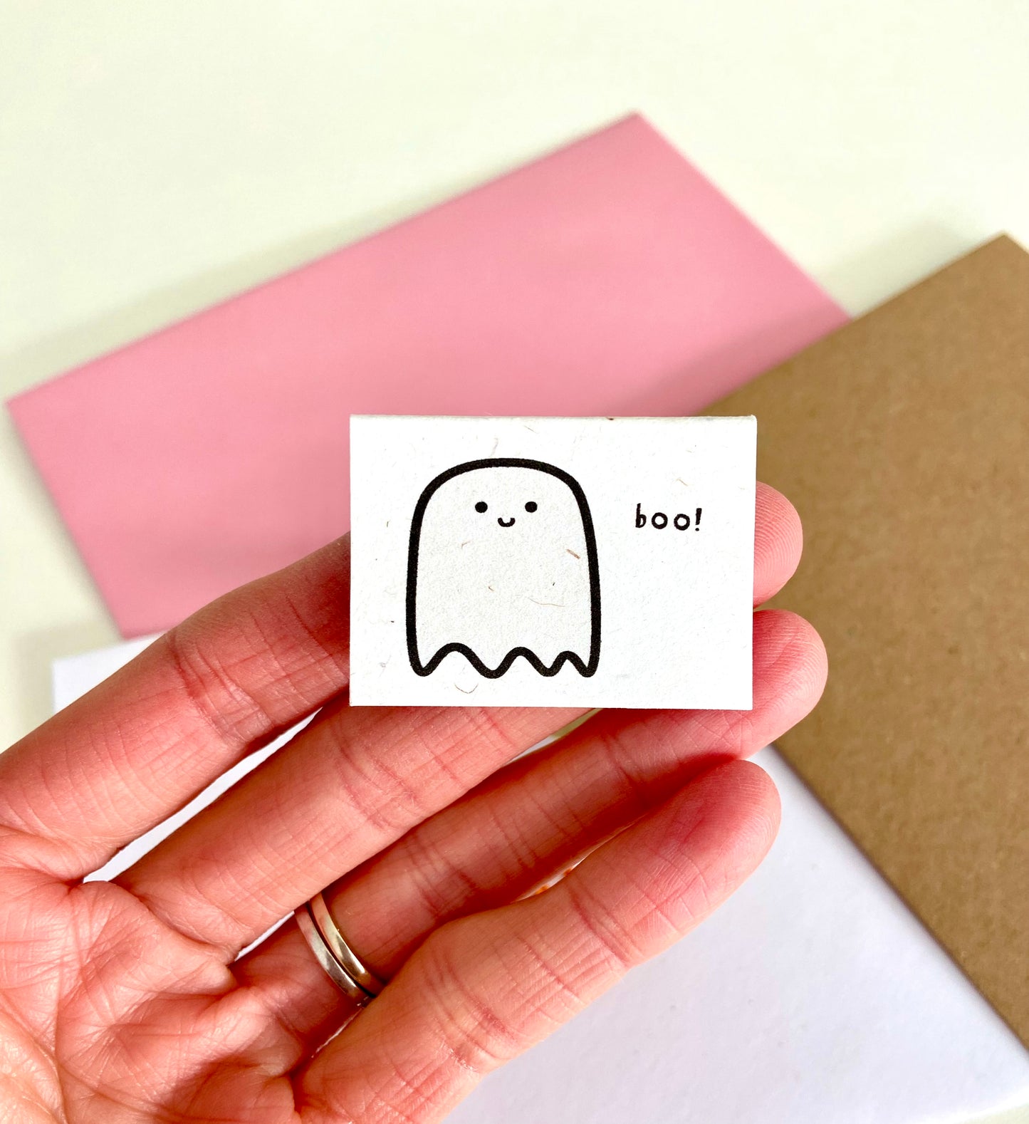 Tiny Boo Ghosty Card