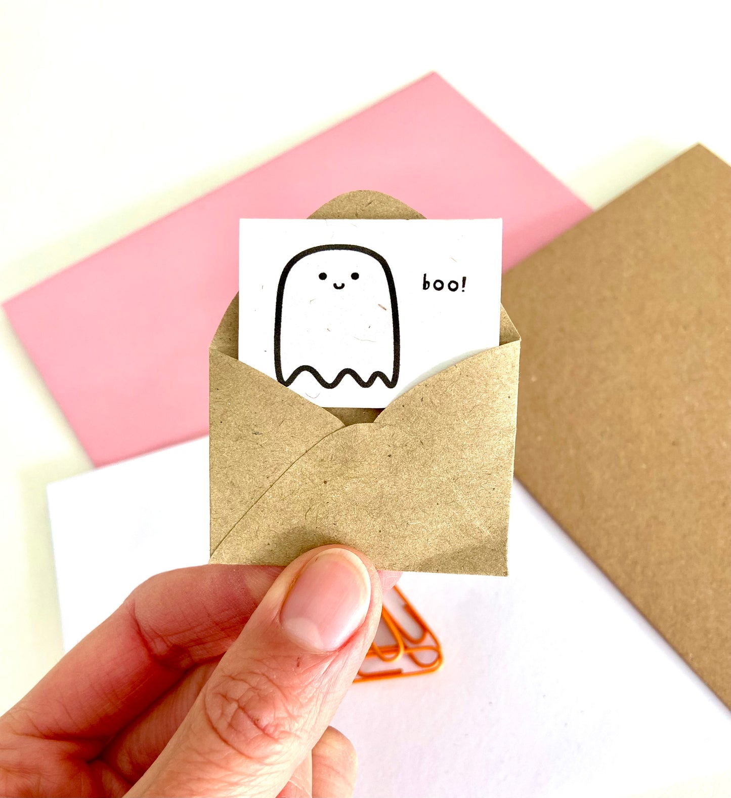 Tiny Boo Ghosty Card