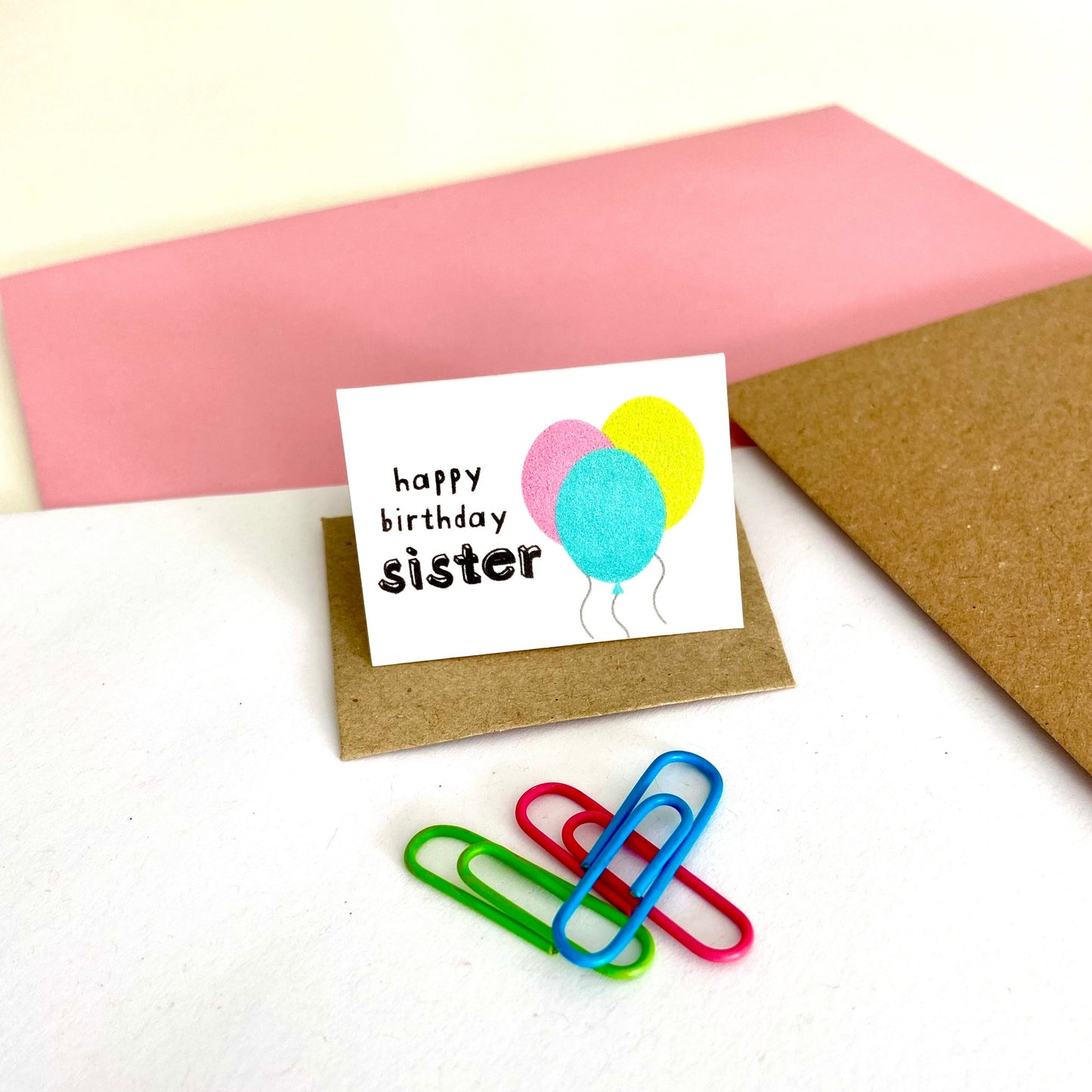 Tiny Sister Birthday Card