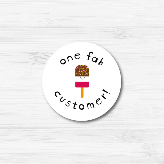 30mm One Fab Customer Stickers