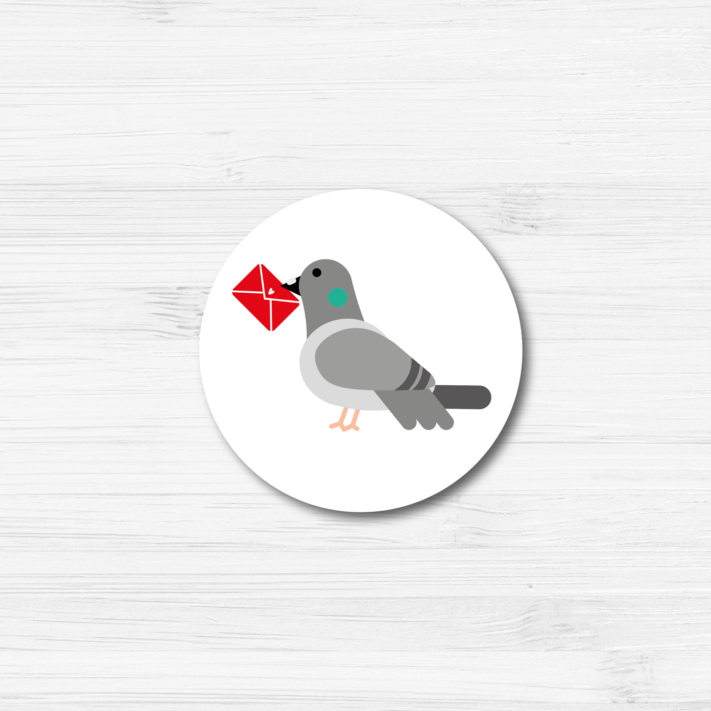 30mm Pigeon Mail Stickers