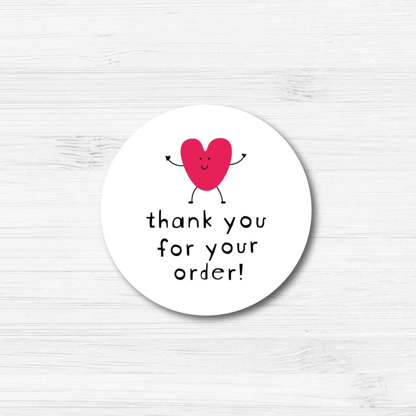 30mm Thank You For Your Order Stickers